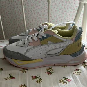 Puma White and Pastel Sneakers